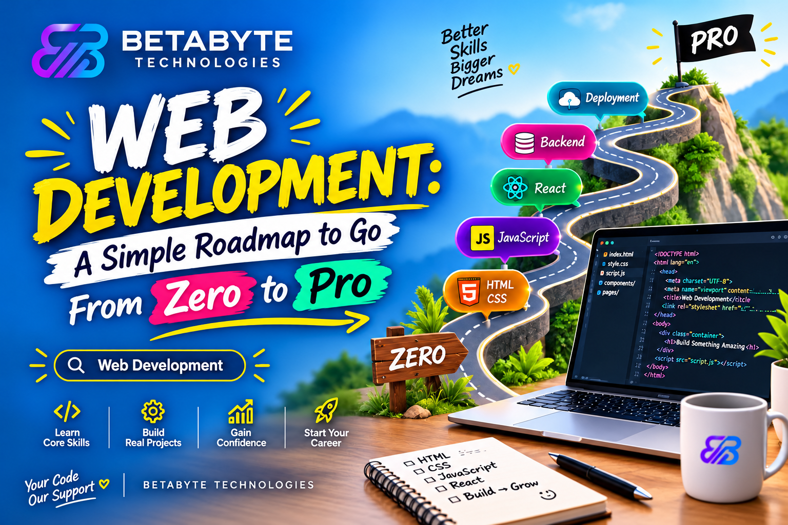 Web Development Roadmap: How to Go From Beginner to Professional